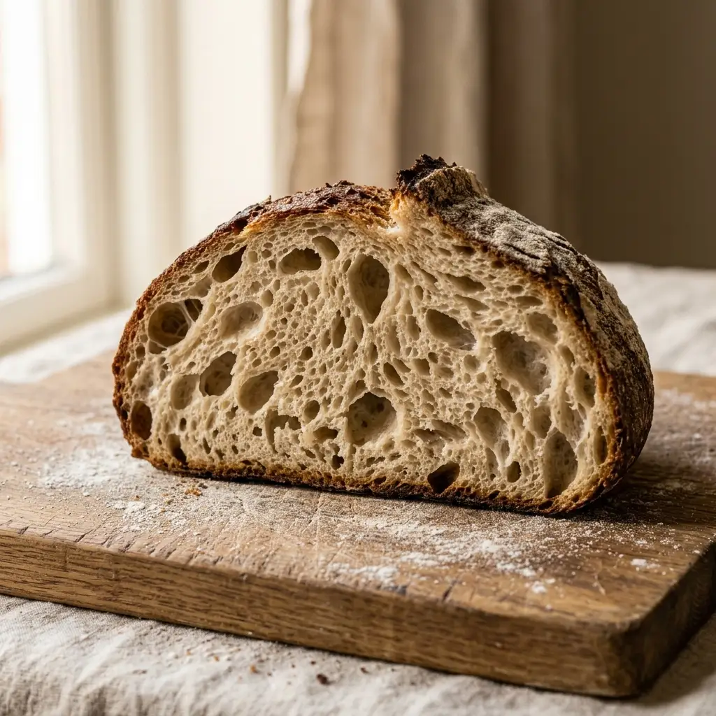 Country loaf, cut